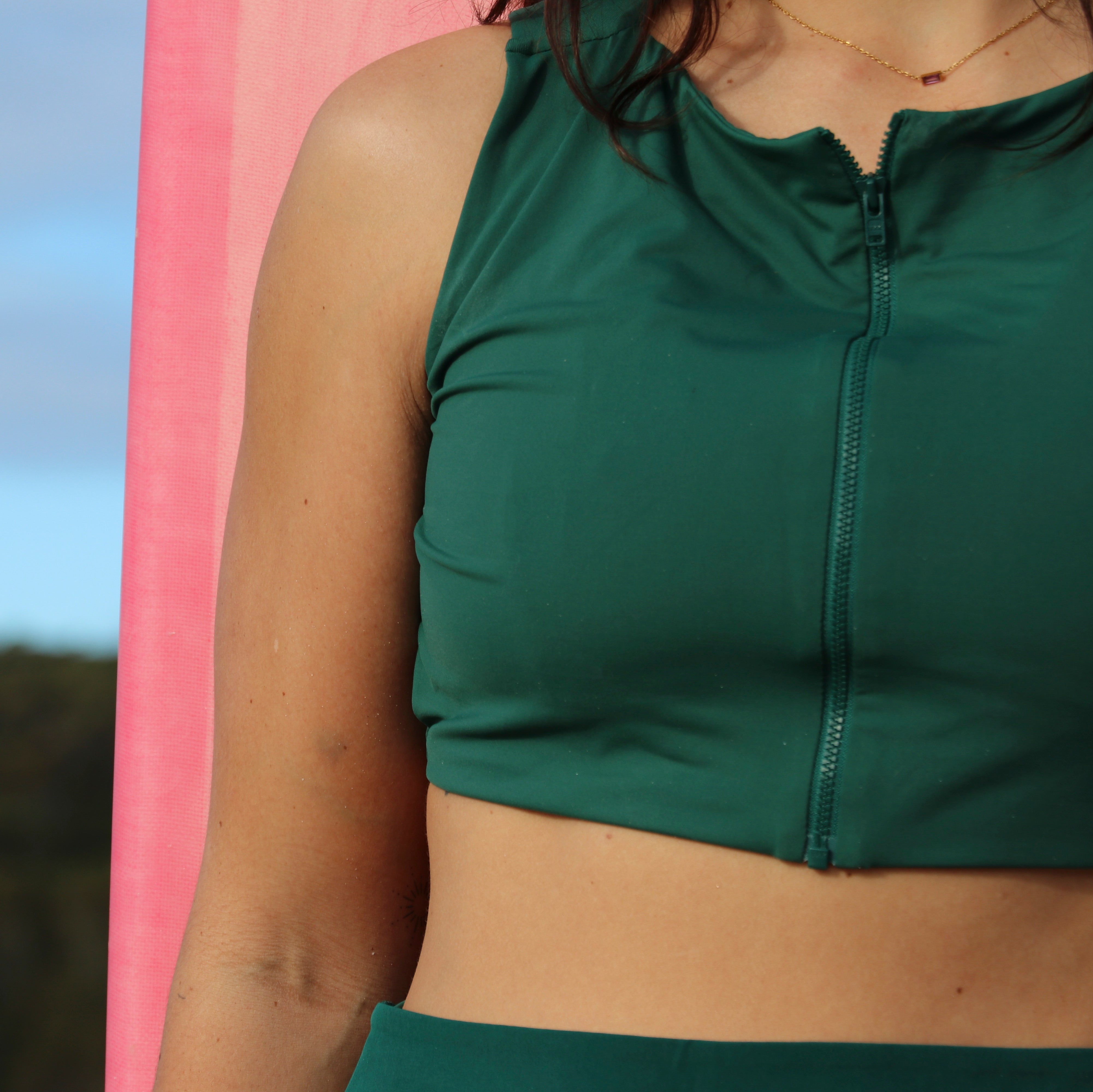 Cropped Vest with bralette